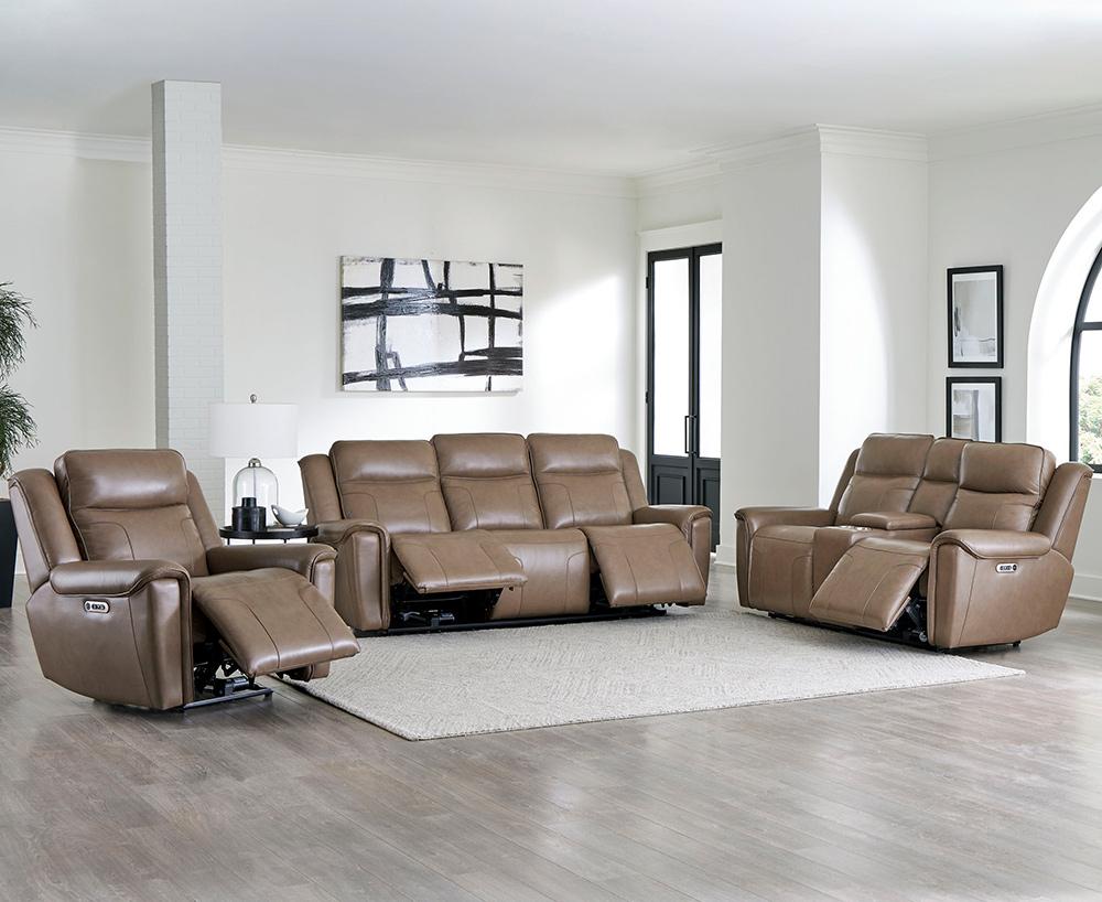 Parker House - Atlantis - Smooth Latte Power Zero Gravity Console Loveseat - MATL#822CPHZ-SMLT view 3
