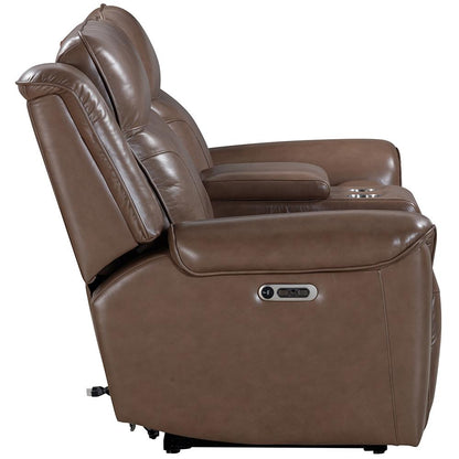 Parker House - Atlantis - Smooth Latte Power Zero Gravity Console Loveseat - MATL#822CPHZ-SMLT view 7