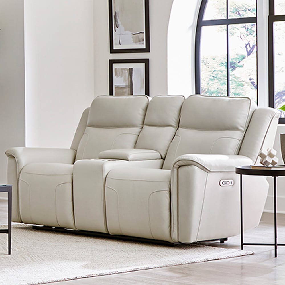 Parker House -  Atlantis - Whisper Ivory Power Zero Gravity Console Loveseat - MATL#822CPHZ-WSIV view 6