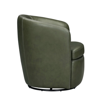 Parker House - Barolo - Lyric Sage 100% Italian Leather Swivel Club Chair (Set of 2) - Lyric Sage - SBAR#912S-2-LYSG view 8
