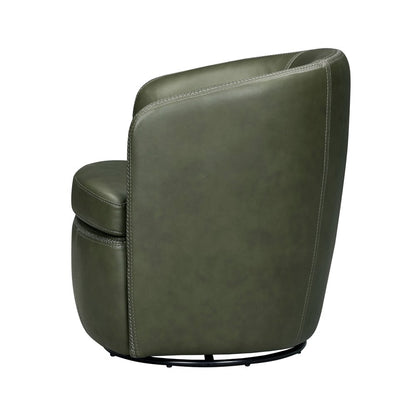 Parker House - Barolo - Lyric Sage 100% Italian Leather Swivel Club Chair (Set of 2) - Lyric Sage - SBAR#912S-2-LYSG view 9