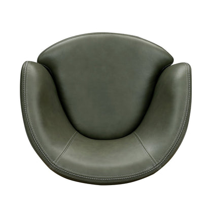 Parker House - Barolo - Lyric Sage 100% Italian Leather Swivel Club Chair (Set of 2) - Lyric Sage - SBAR#912S-2-LYSG view 11