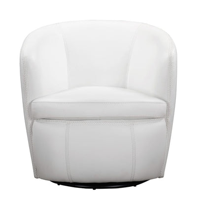 Parker House -  Barolo - Snow 100% Italian Leather Swivel Club Chair (Set of 2) - SBAR#912S-2-SNOW view 3