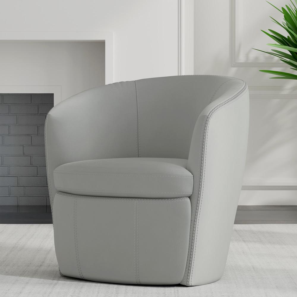 Parker House -  Barolo - Steamboat Ice 100% Italian Leather Swivel Club Chair - SBAR#912S-STIC view 2