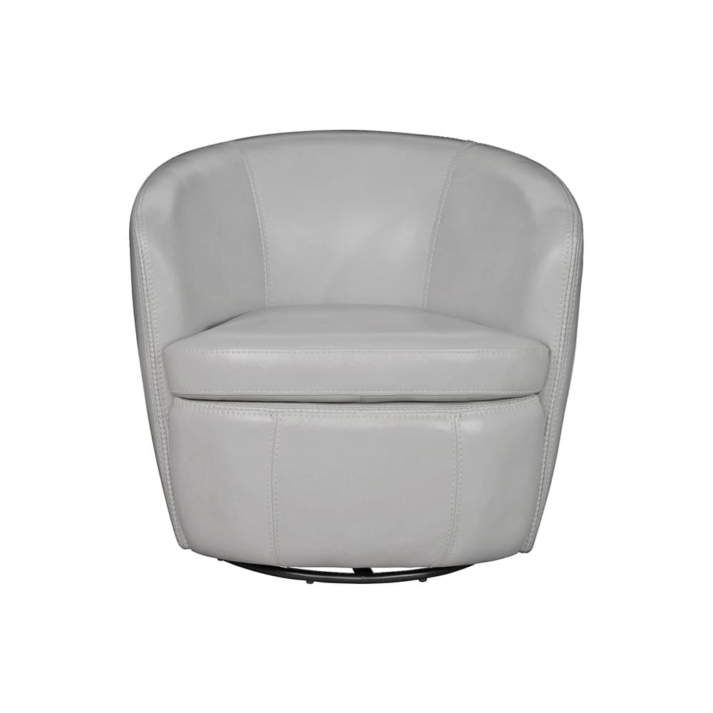 Parker House -  Barolo - Steamboat Ice 100% Italian Leather Swivel Club Chair - SBAR#912S-STIC view 3