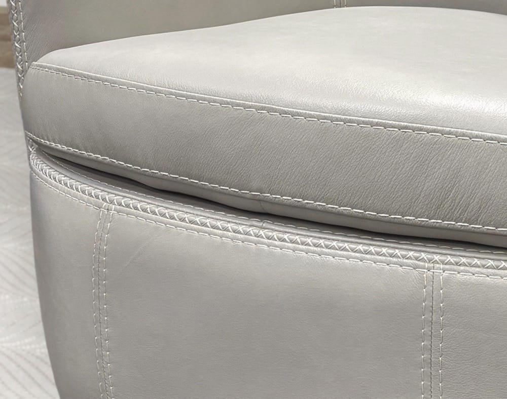 Parker House -  Barolo - Steamboat Ice 100% Italian Leather Swivel Club Chair - SBAR#912S-STIC view 4