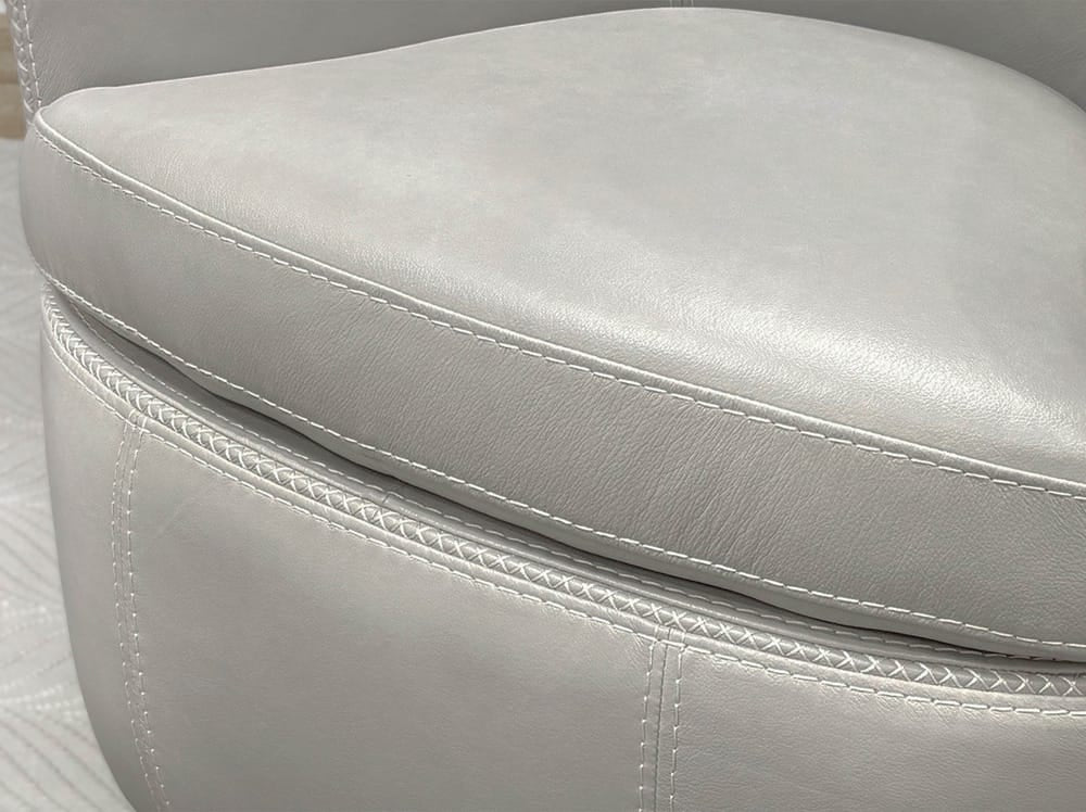 Parker House -  Barolo - Steamboat Ice 100% Italian Leather Swivel Club Chair - SBAR#912S-STIC view 5