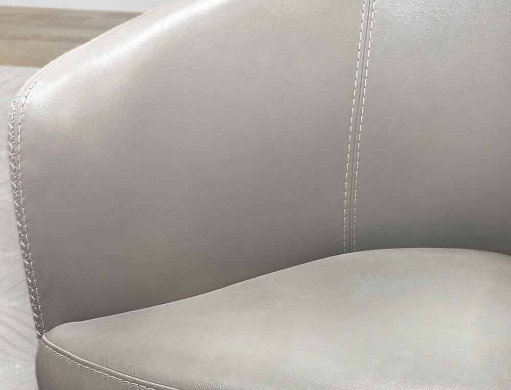 Parker House -  Barolo - Steamboat Ice 100% Italian Leather Swivel Club Chair - SBAR#912S-STIC view 6