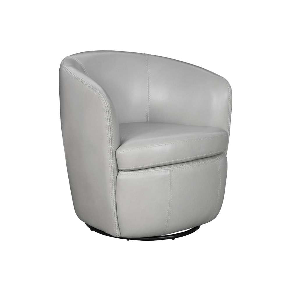Parker House -  Barolo - Steamboat Ice 100% Italian Leather Swivel Club Chair (Set of 2) - SBAR#912S-2-STIC view 2