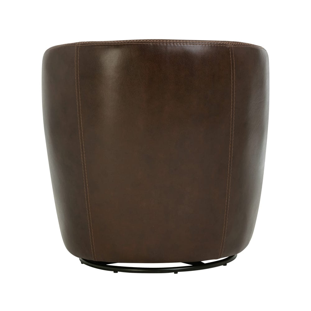 Parker House -  Barolo - Vintage Brown 100% Italian Leather Swivel Club Chair (Set of 2) - SBAR#912S-2-VGBR view 10