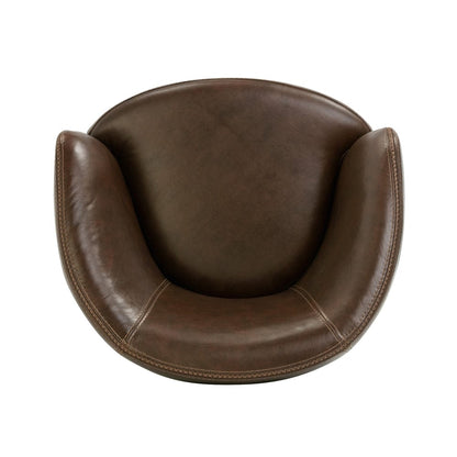 Parker House -  Barolo - Vintage Brown 100% Italian Leather Swivel Club Chair (Set of 2) - SBAR#912S-2-VGBR view 11