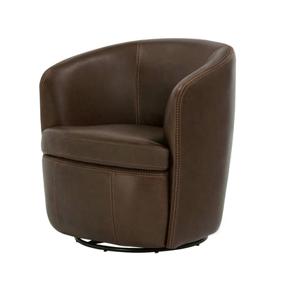 Parker House - Barolo - Vintage Brown Swivel Club Chair - SBAR#912S-VGBR