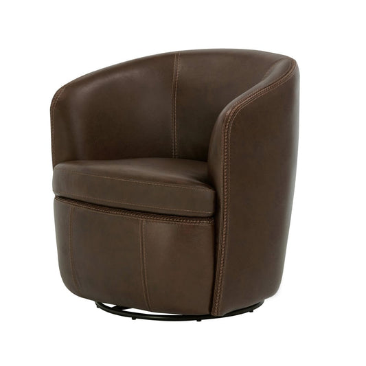 Parker House - Barolo - Vintage Brown Swivel Club Chair - SBAR#912S-VGBR