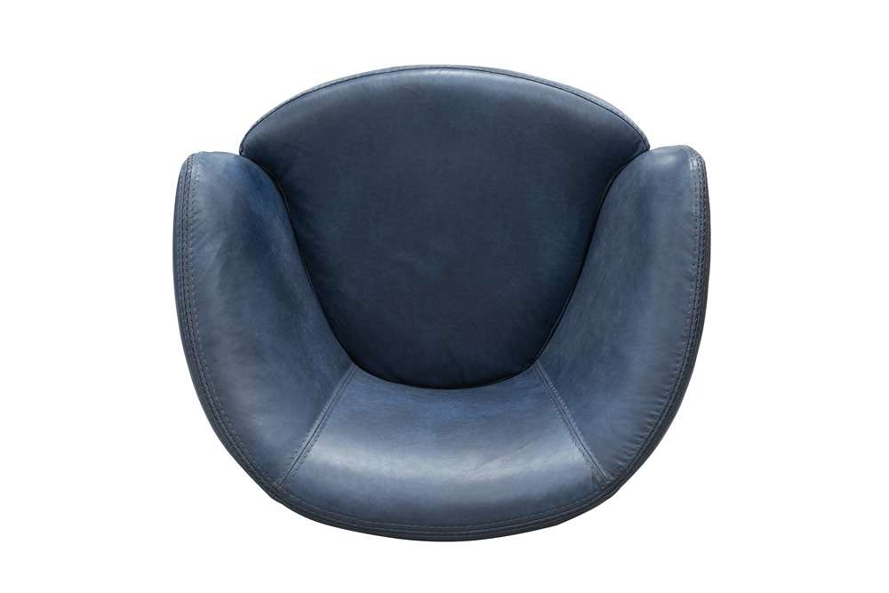 Parker House -  Barolo - Vintage Navy 100% Italian Leather Swivel Club Chair (Set of 2) - SBAR#912S-2-VGNV view 4