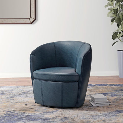 Parker House - Barolo - Vintage Navy Swivel Club Chair - SBAR#912S-VGNV view 3