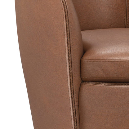 Parker House - Barolo - Vintage Whiskey 100% Italian Leather Swivel Club Chair (Set of 2) - SBAR#912S-2-VGWK view 4