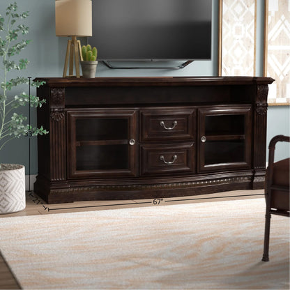 Parker House - Bella 67in TV Console With Power Center in Vintage Sienna - BEL#705 view 3