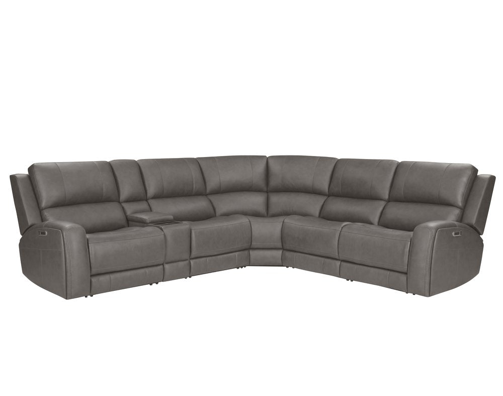 Parker House - Belmont - Autumn Fog 6 Piece Zero Gravity Power Reclining Sectional with Power Adjustable Headrests - Autumn Fog - MBEL-KIT-6A-P3Z-ATFG view 1