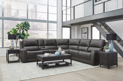 Parker House - Belmont - Autumn Fog 6 Piece Zero Gravity Power Reclining Sectional with Power Adjustable Headrests - Autumn Fog - MBEL-KIT-6A-P3Z-ATFG view 2