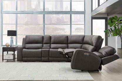 Parker House - Belmont - Autumn Fog 6 Piece Zero Gravity Power Reclining Sectional with Power Adjustable Headrests - Autumn Fog - MBEL-KIT-6A-P3Z-ATFG view 6