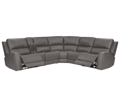 Parker House - Belmont - Autumn Fog 6 Piece Zero Gravity Power Reclining Sectional with Power Adjustable Headrests - Autumn Fog - MBEL-KIT-6A-P3Z-ATFG view 7
