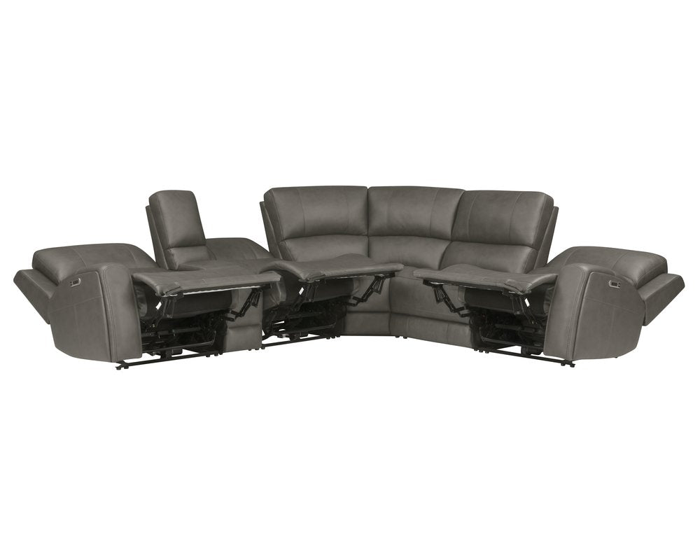Parker House - Belmont - Autumn Fog 6 Piece Zero Gravity Power Reclining Sectional with Power Adjustable Headrests - Autumn Fog - MBEL-KIT-6A-P3Z-ATFG view 8