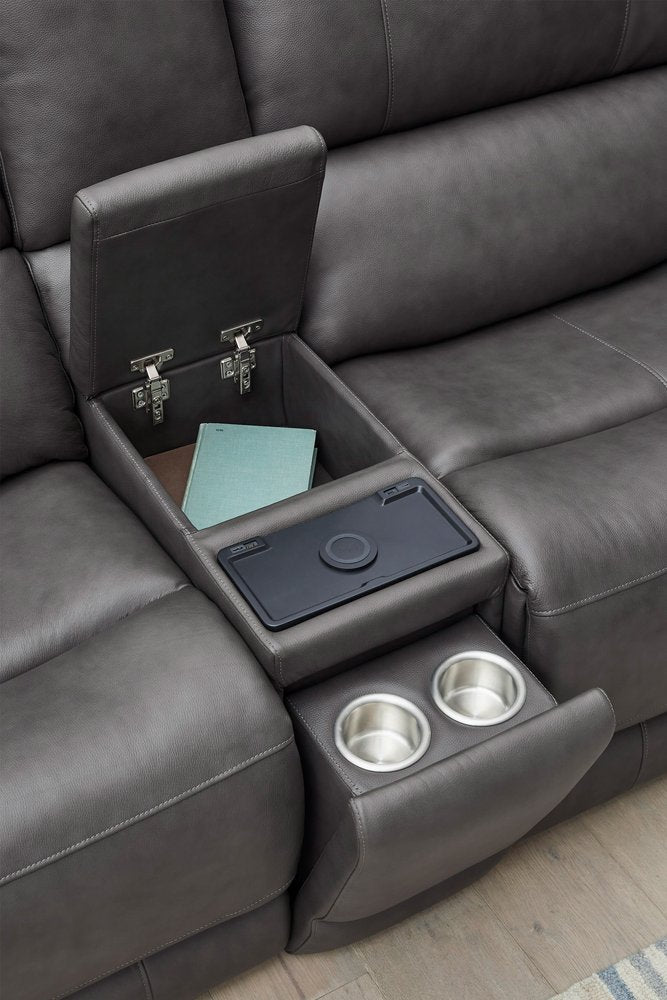 Parker House - Belmont - Autumn Fog 6 Piece Zero Gravity Power Reclining Sectional with Power Adjustable Headrests - Autumn Fog - MBEL-KIT-6A-P3Z-ATFG view 11
