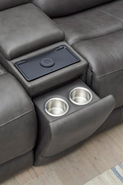 Parker House - Belmont - Autumn Fog 6 Piece Zero Gravity Power Reclining Sectional with Power Adjustable Headrests - Autumn Fog - MBEL-KIT-6A-P3Z-ATFG view 12