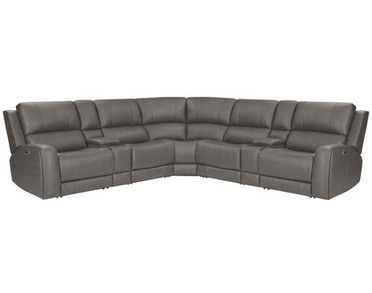 Parker House - Belmont - Autumn Fog 7 Piece Zero Gravity Power Reclining Sectional with Power Adjustable Headrests - Autumn Fog - MBEL-KIT-7A-P3Z-ATFG view 1