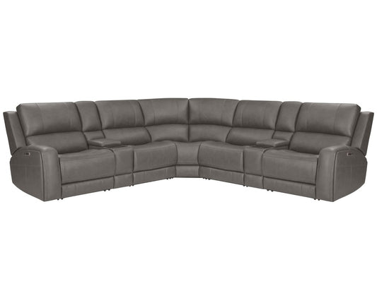 Parker House - Belmont - Autumn Fog 7 Piece Zero Gravity Power Reclining Sectional with Power Adjustable Headrests - Autumn Fog - MBEL-KIT-7A-P3Z-ATFG view 1