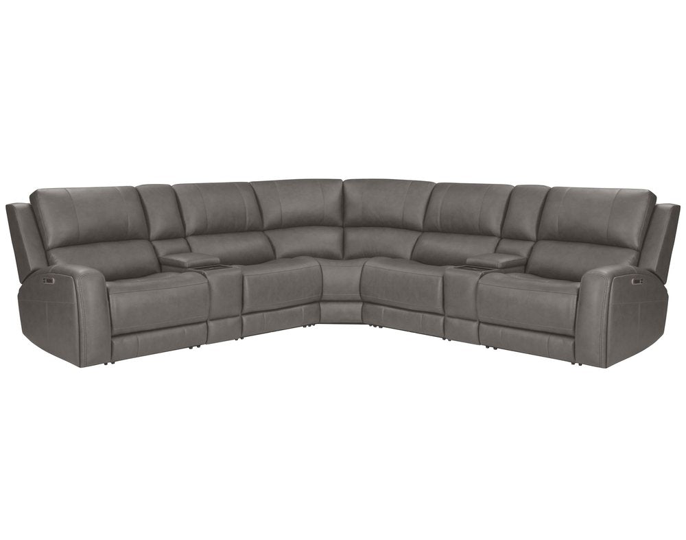 Parker House - Belmont - Autumn Fog 7 Piece Zero Gravity Power Reclining Sectional with Power Adjustable Headrests - Autumn Fog - MBEL-KIT-7A-P3Z-ATFG view 4