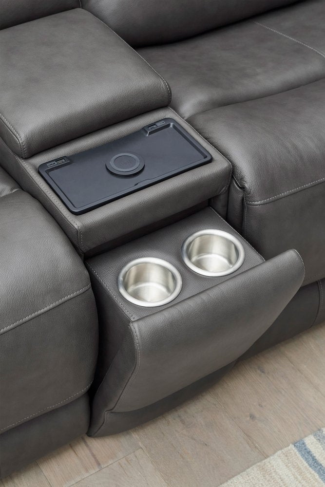 Parker House - Belmont - Autumn Fog 7 Piece Zero Gravity Power Reclining Sectional with Power Adjustable Headrests - Autumn Fog - MBEL-KIT-7A-P3Z-ATFG view 6