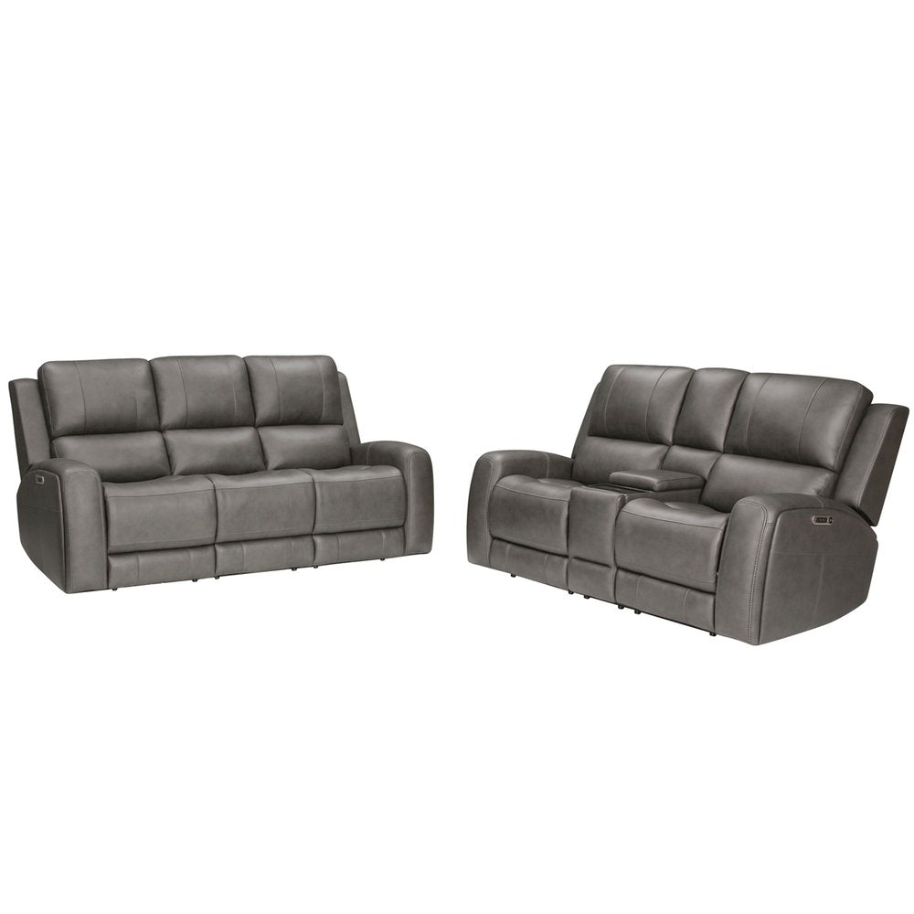 Parker House - Belmont - Autumn Fog Zero Gravity Power Reclining Sofa and Loveseat - Autumn Fog - MBEL-32P3Z-ATFG view 1