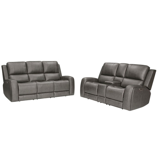 Parker House - Belmont - Autumn Fog Zero Gravity Power Reclining Sofa and Loveseat - Autumn Fog - MBEL-32P3Z-ATFG view 1