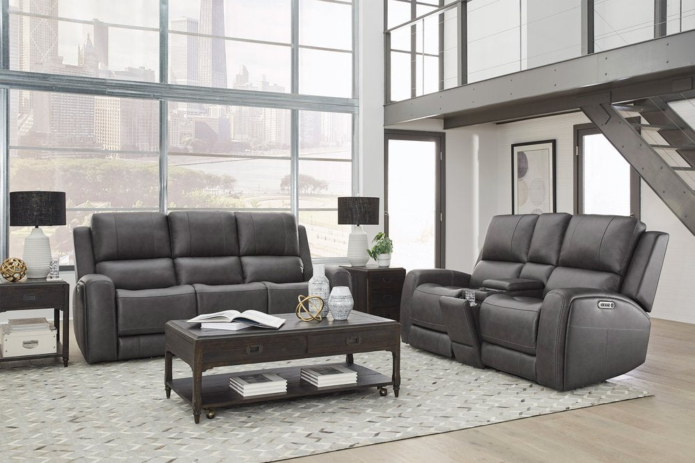 Parker House - Belmont - Autumn Fog Zero Gravity Power Reclining Sofa and Loveseat - Autumn Fog - MBEL-32P3Z-ATFG view 2