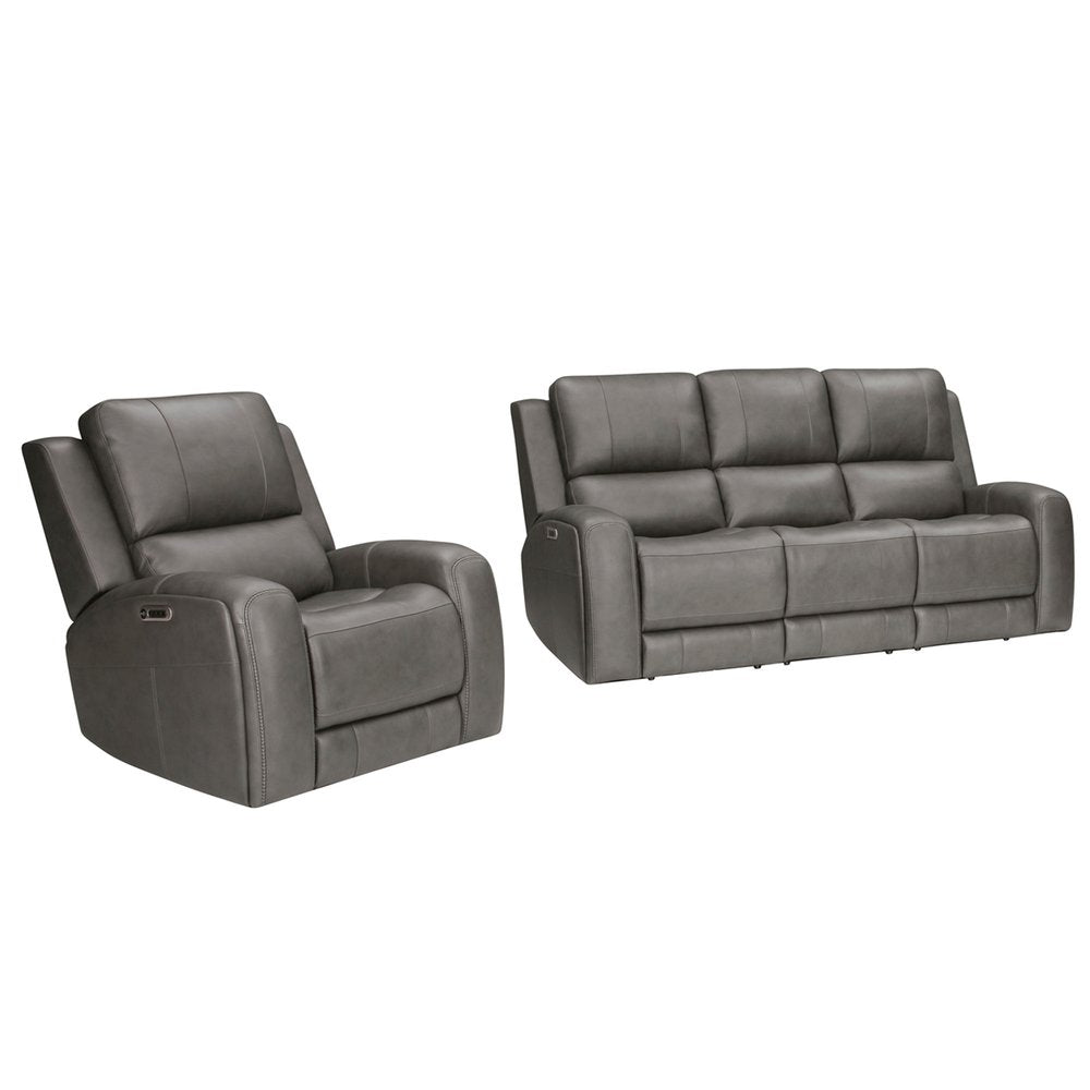 Parker House - Belmont - Autumn Fog Zero Gravity Power Reclining Sofa and Recliner - Autumn Fog - MBEL-31P3Z-ATFG view 1