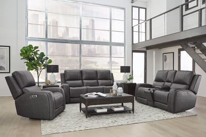 Parker House - Belmont - Autumn Fog Zero Gravity Power Reclining Tilt Console Loveseat P3 - Autumn Fog - MBEL-822CP3ZT-ATFG view 3