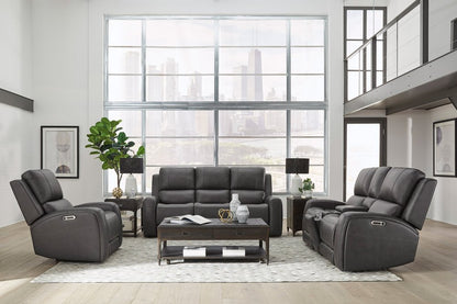 Parker House - Belmont - Autumn Fog Zero Gravity Power Reclining Tilt Console Loveseat P3 - Autumn Fog - MBEL-822CP3ZT-ATFG view 4