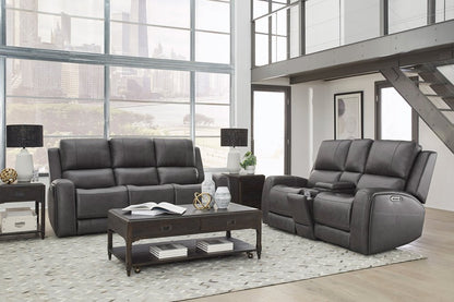 Parker House - Belmont - Autumn Fog Zero Gravity Power Reclining Tilt Console Loveseat P3 - Autumn Fog - MBEL-822CP3ZT-ATFG view 6