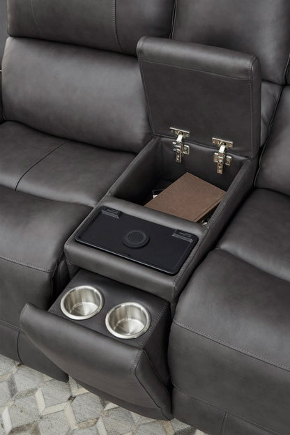 Parker House - Belmont - Autumn Fog Zero Gravity Power Reclining Tilt Console Loveseat P3 - Autumn Fog - MBEL-822CP3ZT-ATFG view 13