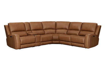 Parker House - Belmont - Lyric Caramel 6 Piece Zero Gravity Power Reclining Sectional with Power Adjustable Headrests - Lyric Caramel - MBEL-KIT-6A-P3Z-LYCM view 1