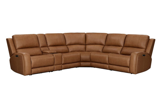 Parker House - Belmont - Lyric Caramel 6 Piece Zero Gravity Power Reclining Sectional with Power Adjustable Headrests - Lyric Caramel - MBEL-KIT-6A-P3Z-LYCM view 1