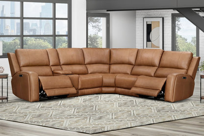 Parker House - Belmont - Lyric Caramel 6 Piece Zero Gravity Power Reclining Sectional with Power Adjustable Headrests - Lyric Caramel - MBEL-KIT-6A-P3Z-LYCM view 3