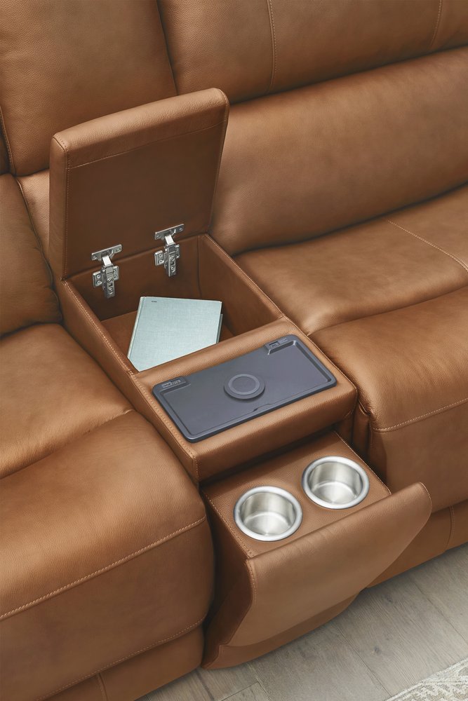 Parker House - Belmont - Lyric Caramel 6 Piece Zero Gravity Power Reclining Sectional with Power Adjustable Headrests - Lyric Caramel - MBEL-KIT-6A-P3Z-LYCM view 9