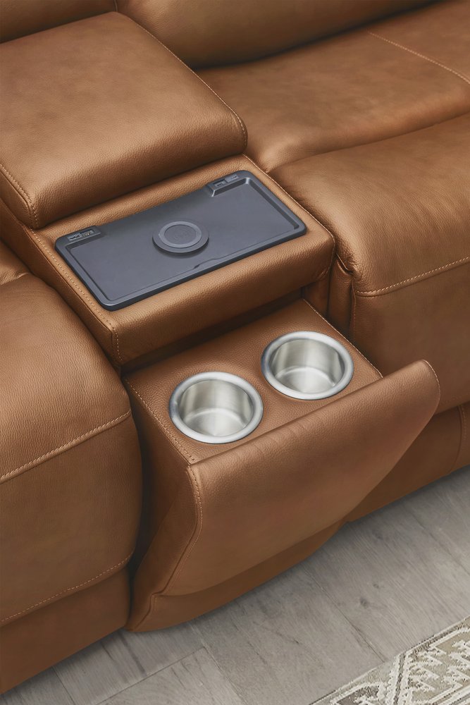 Parker House - Belmont - Lyric Caramel 6 Piece Zero Gravity Power Reclining Sectional with Power Adjustable Headrests - Lyric Caramel - MBEL-KIT-6A-P3Z-LYCM view 10
