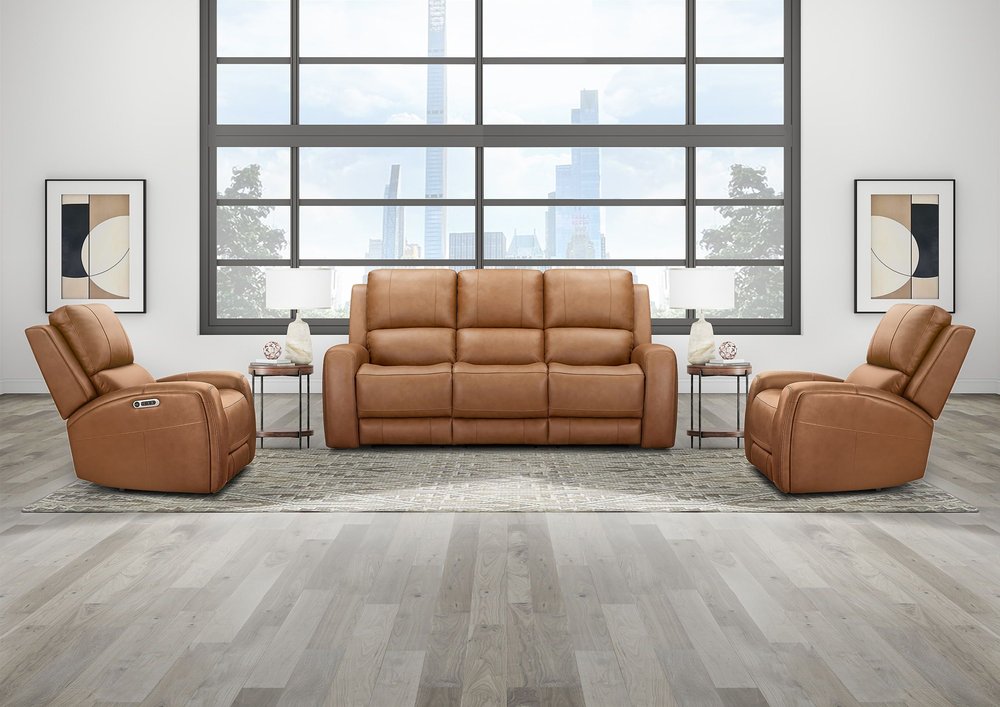 Parker House - Belmont - Lyric Caramel Zero Gravity Power Recliner P3 (Set of 2) - Lyric Caramel - MBEL-KIT-812P3Z-2-LYCM view 6