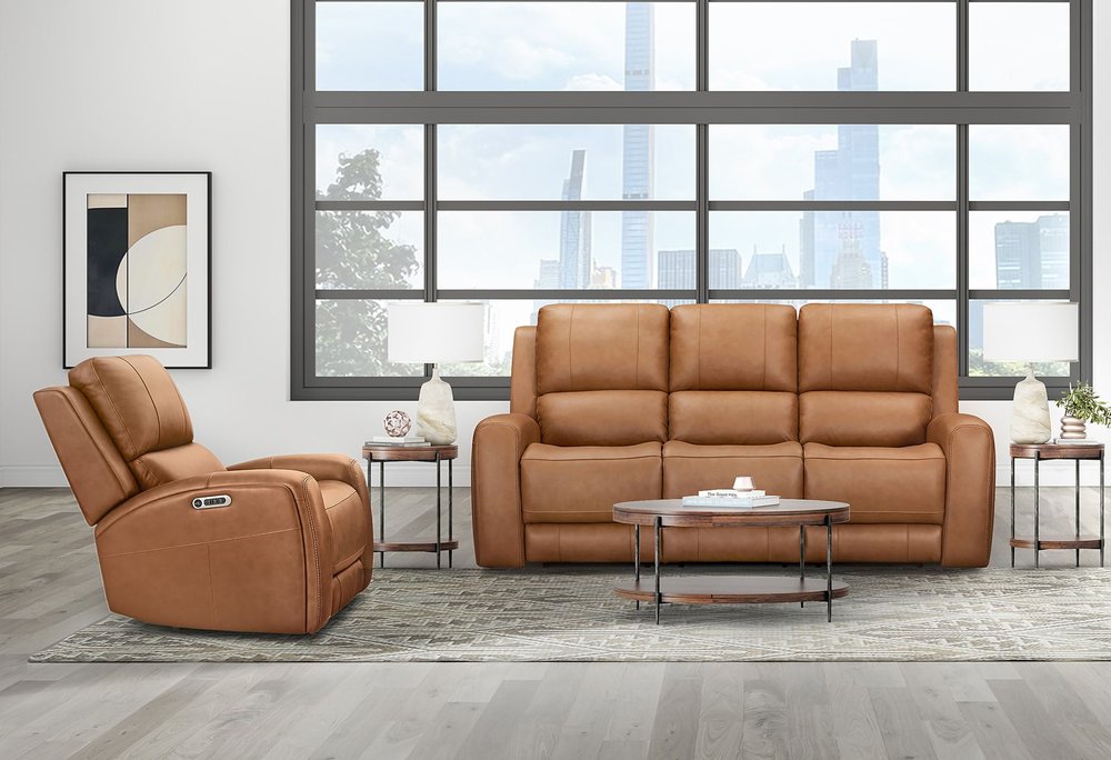 Parker House - Belmont - Lyric Caramel Zero Gravity Power Recliner P3 (Set of 2) - Lyric Caramel - MBEL-KIT-812P3Z-2-LYCM view 7