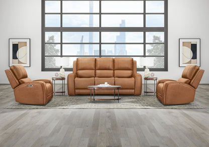 Parker House - Belmont - Lyric Caramel Zero Gravity Power Reclining Sofa and 2 Recliners - Lyric Caramel - MBEL-311P3Z-LYCM view 2