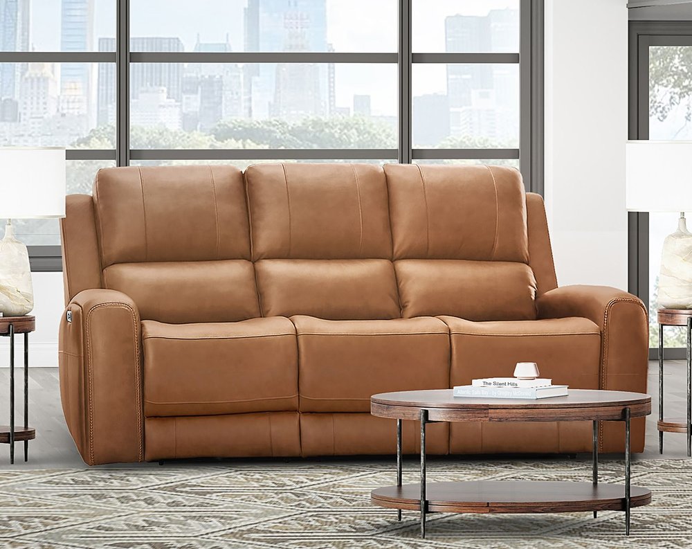 Parker House - Belmont - Lyric Caramel Zero Gravity Power Reclining Sofa and 2 Recliners - Lyric Caramel - MBEL-311P3Z-LYCM view 4
