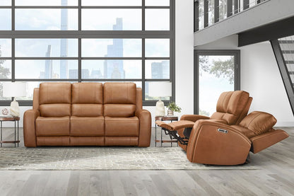 Parker House - Belmont - Lyric Caramel Zero Gravity Power Reclining Sofa and Loveseat - Lyric Caramel - MBEL-32P3Z-LYCM view 4